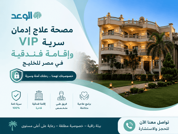 مصحة علاج إدمان VIP سرية وإقامة فندقية في مصر للخليج