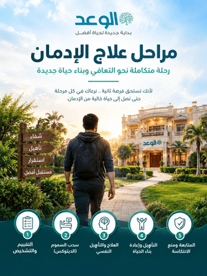 مراحل علاج الادمان